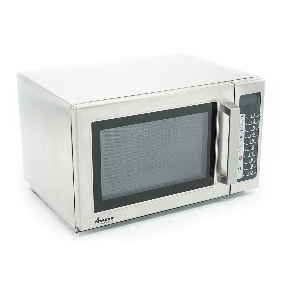 Horno Amana RCS10TS, en acero inoxidable.