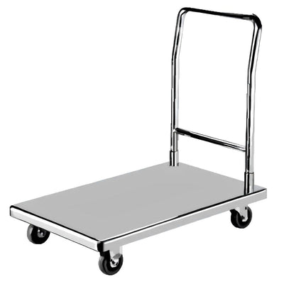 Carro Plataforma Migsa Ft-b, carro plataforma con ruedas, en acero inoxidable.
