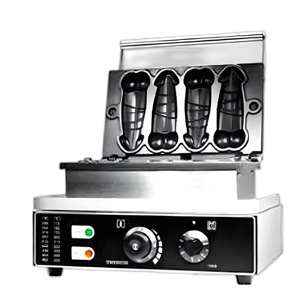 Wafflera con Forma de Pene 4 Piezas Migsa WDR-4, waffleras, en acero inoxidable.