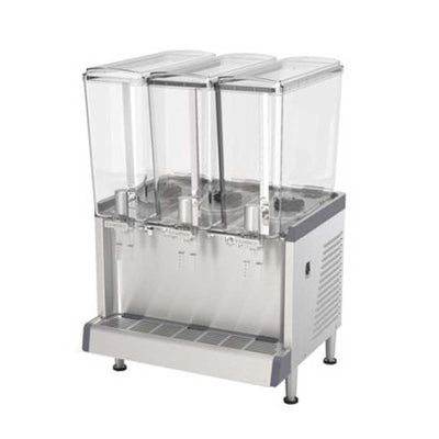 Dispensador de Bebidas Crathco CS3L16, charola evita escurrimientos, en acero inoxidable.