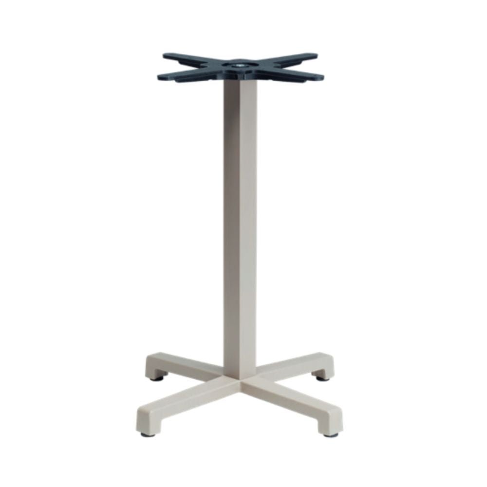 Base baja LABENZE CROSS para mesa en cruz de hierro fundido con columna cuadrada de acero