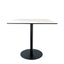 Base baja circular LABENZE D54/H73 para mesa con columna redonda de aluminio y acero galvanizado