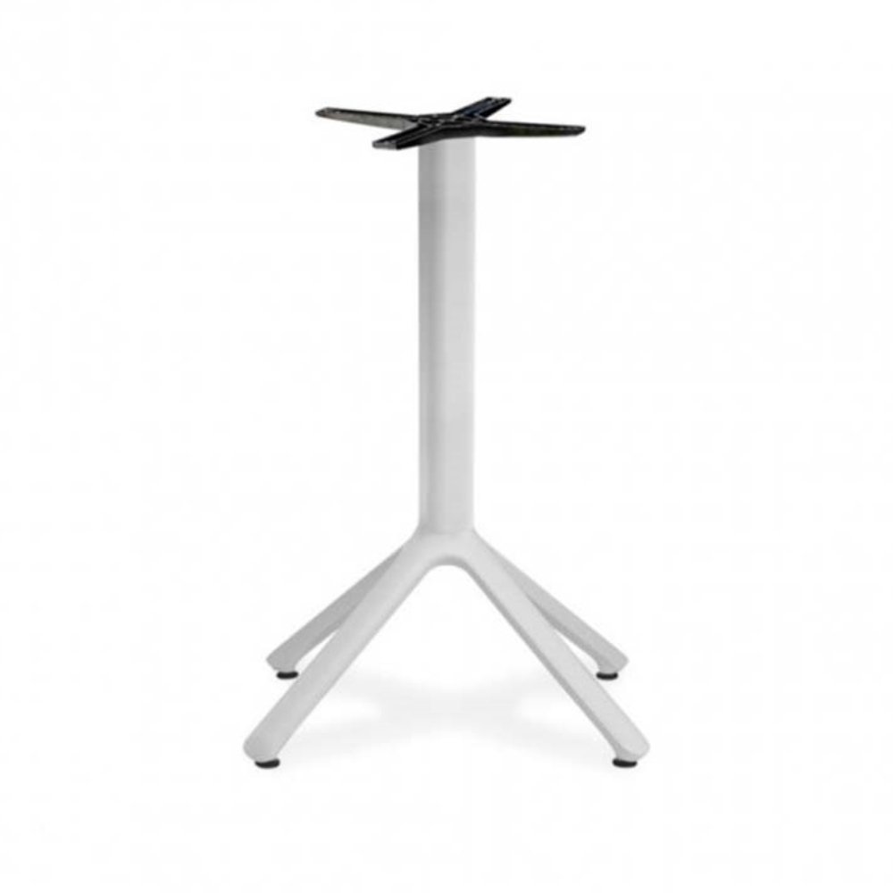 Base de 4 puntas LABENZE NEMO en aluminio con columna cuadrada de filos redondeados