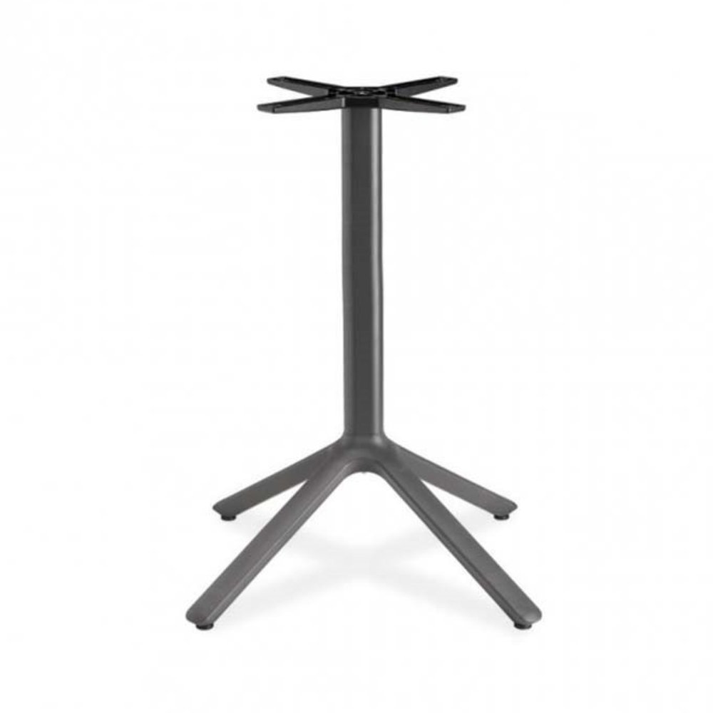 Base de 4 puntas LABENZE NEMO en aluminio con columna cuadrada de filos redondeados
