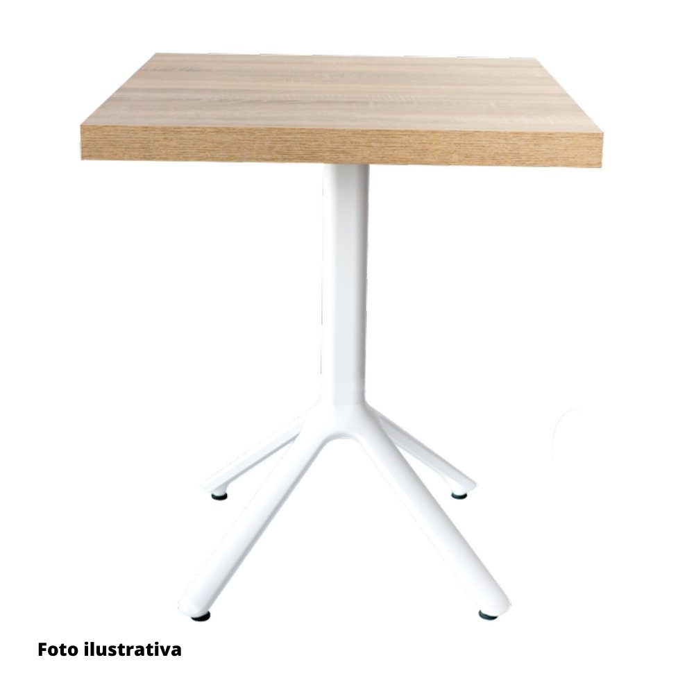 Base LABENZE NEMO para mesa de aluminio de cuatro puntas con columna cuadrada