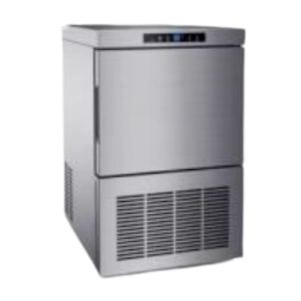 Fabrica de Hielo Migsa HB-25, producción 25 kg por día, en acero inoxidable.