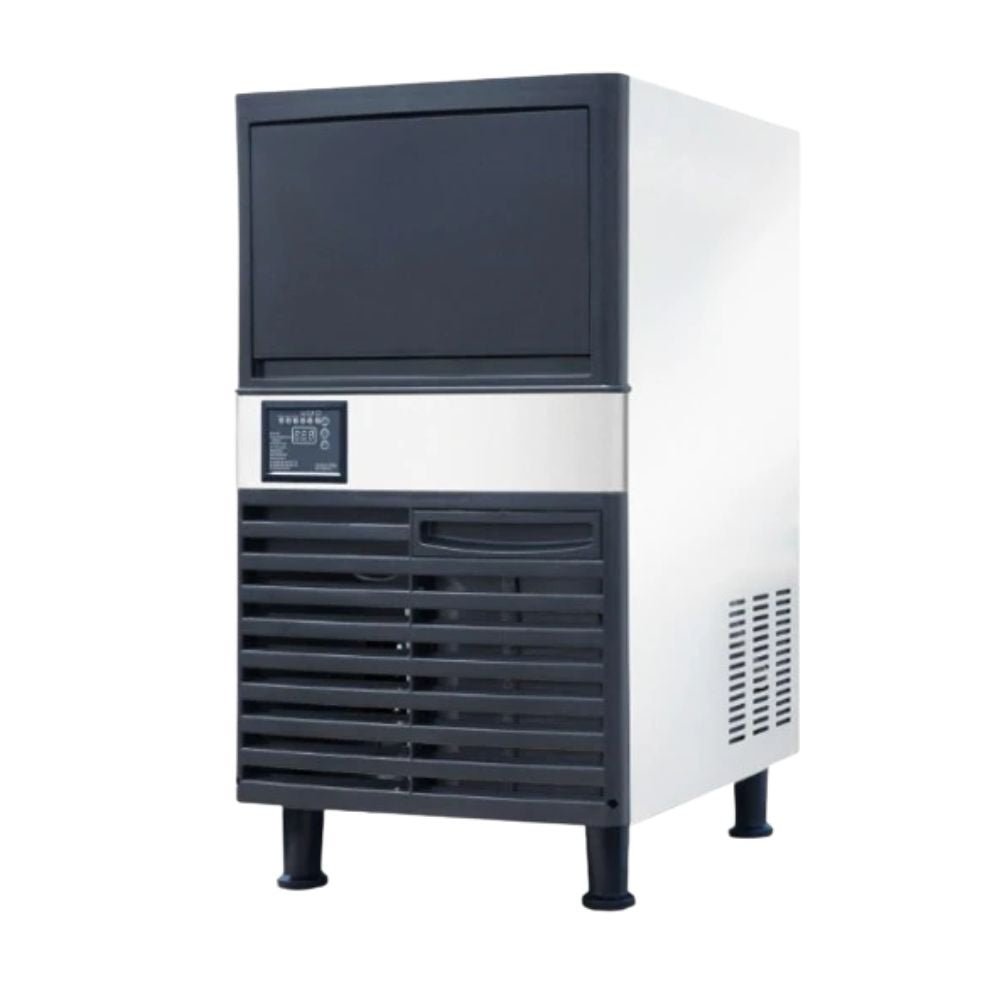 Fábrica de Hielo Migsa SK-80P, fábrica de hielo en cubo, en acero inoxidable.