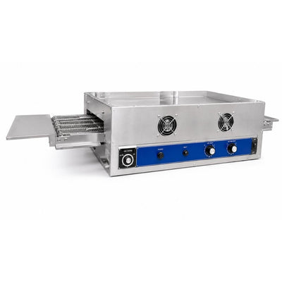 Horno para Pizza Eléctrico de Banda Migsa HIPE-18, en acero inoxidable.