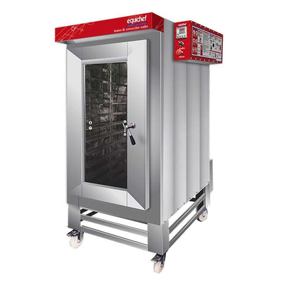Horno Equichef HTE12D, horno convección vapor, en acero inoxidable.