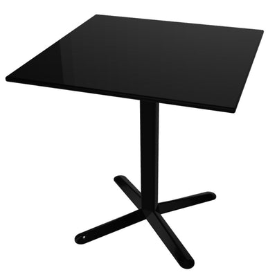 Mesa baja Labenze ARKET 160-08500 con cubierta cuadrada de acero y base de aluminio de cuatro puntas
