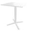 Mesa baja Labenze ARKET 160-08500 con cubierta cuadrada de acero y base de aluminio de cuatro puntas
