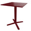 Mesa baja Labenze ARKET 160-08500 con cubierta cuadrada de acero y base de aluminio de cuatro puntas