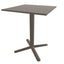 Mesa baja Labenze ARKET 160-08500 con cubierta cuadrada de acero y base de aluminio de cuatro puntas
