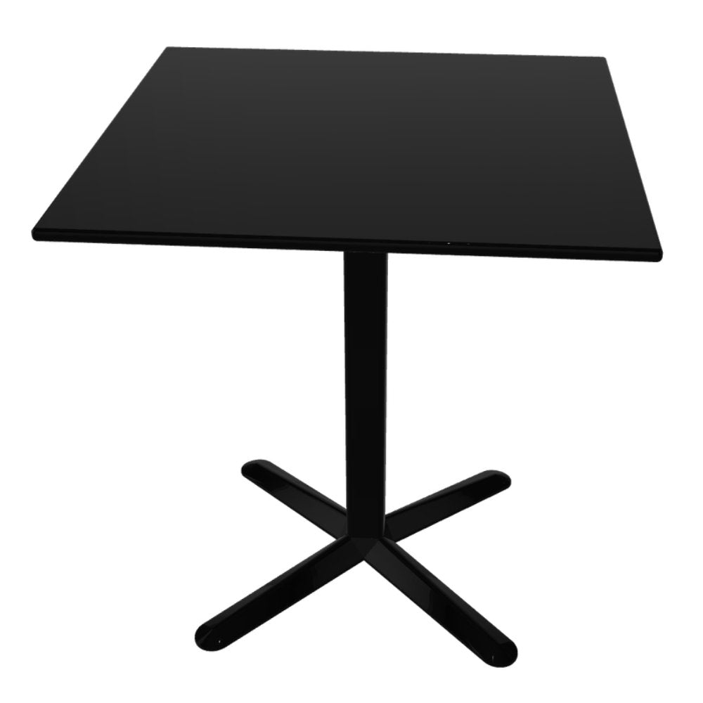 Mesa baja Labenze ARKET 160-08500 con cubierta cuadrada de acero y base de aluminio de cuatro puntas