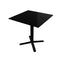 Mesa baja Labenze ARKET 160-08500 con cubierta cuadrada de acero y base de aluminio de cuatro puntas