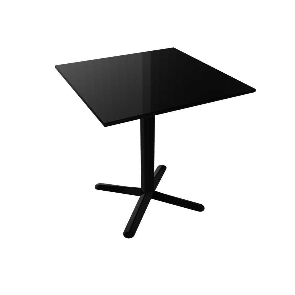 Mesa baja Labenze ARKET 160-08500 con cubierta cuadrada de acero y base de aluminio de cuatro puntas