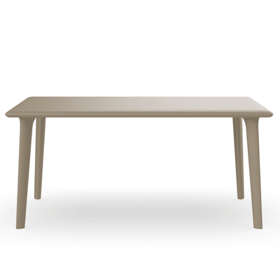 Mesa RESOL NEW DESSA rectangular con sobre de polipropileno y estructura de acero anticorrosivo en varios colores