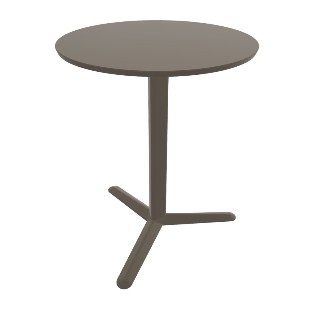 Mesa para negocios Labenze Arket 160-08600 con cubierta de acero y columna de aluminio de tres puntas