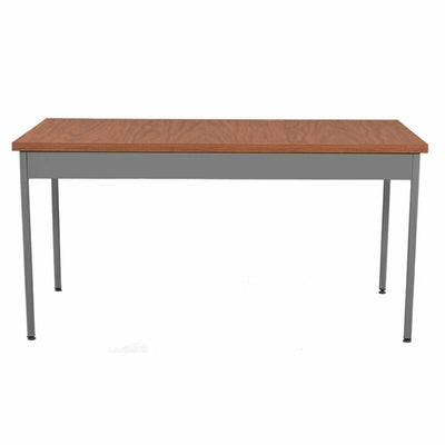 Mesa Ofik Nova 189 con cubierta de melamina color arena y estructura en lámina