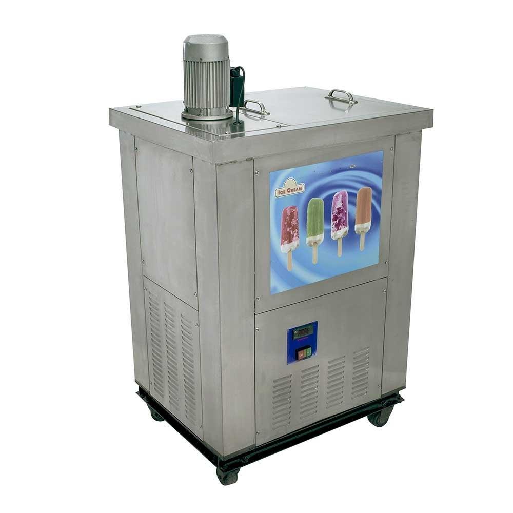 Fabricadora de Paletas Migsa BQL-BPZ02, fabricadora de paletas 2 moldes, en acero inoxidable.