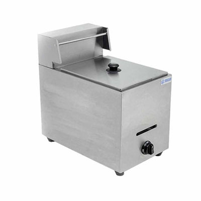 Freidora Migsa BN-71, freidora 1 tina 1 canastilla, en acero inoxidable.