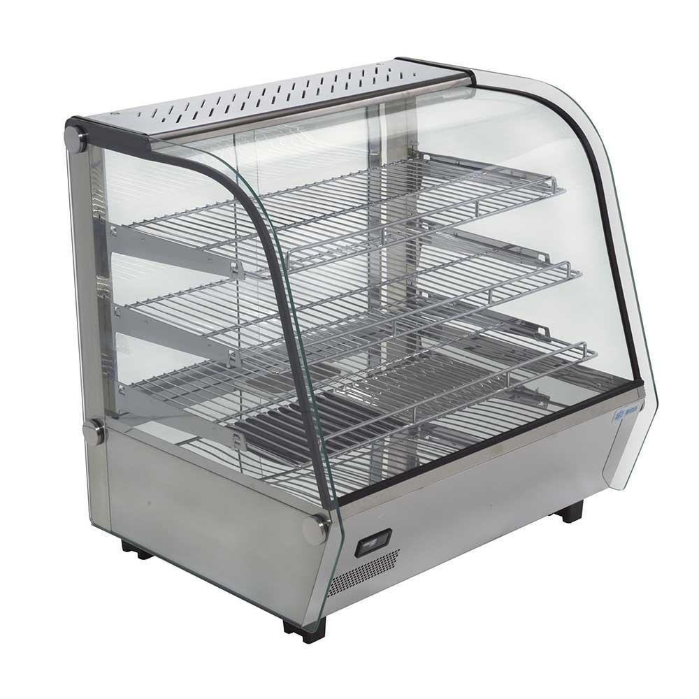Vitrina Migsa RTR-120L, 67.8 cm, en acero inoxidable.