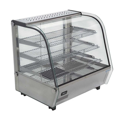 Vitrina Migsa RTR-120L, 67.8 cm, en acero inoxidable.