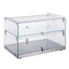 Migsa Rtz-50L Vitrina Exhibidora Neutra Cristal Recto. 55.4 cm. 50 Lts / 1.76 pies., 2 puertas, en acero inoxidable.