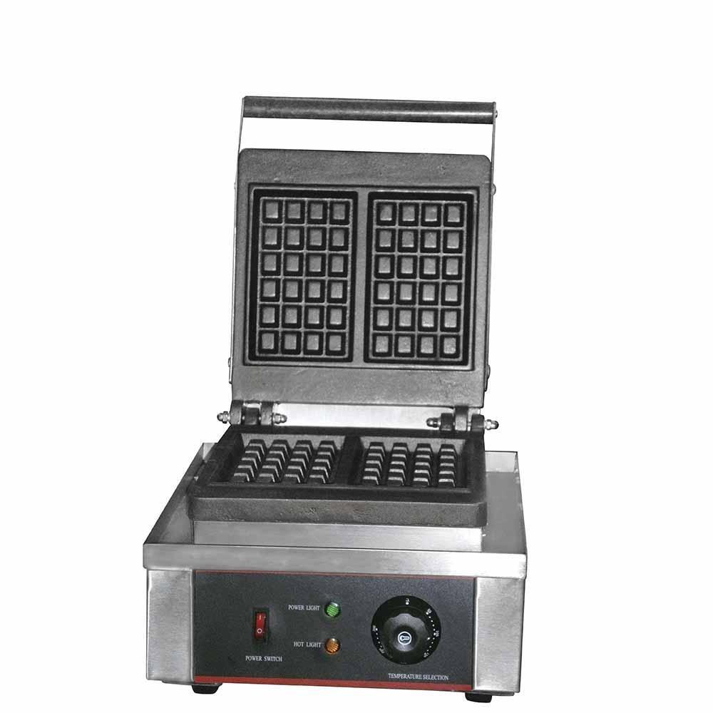 Migsa Uwbf-1 Wafflera Sencilla Rectangular Acero Inoxidable Termostato 120 V.
