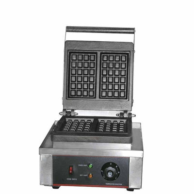 Migsa Uwbf-1 Wafflera Sencilla Rectangular Acero Inoxidable Termostato 120 V.