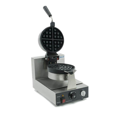 Migsa Uwbx-1 Wafflera Belga Giratoria Eléctrica Acero Inoxidable 120 V, eléctrico.