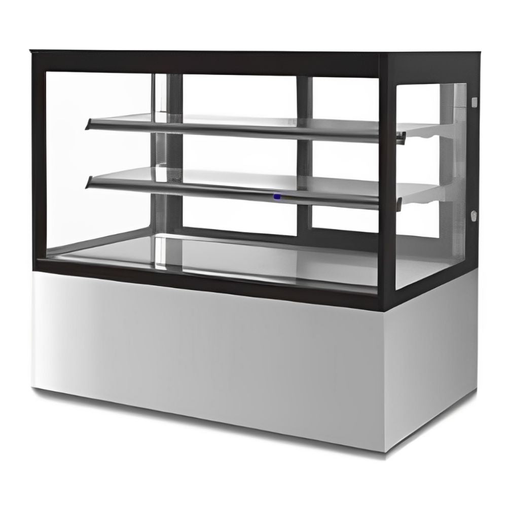 Migsa GN-1800R2 Vitrina Refrigerada Exhibidora Cristal Recto Frente 180 cm, 630 litros, en acero inoxidable.