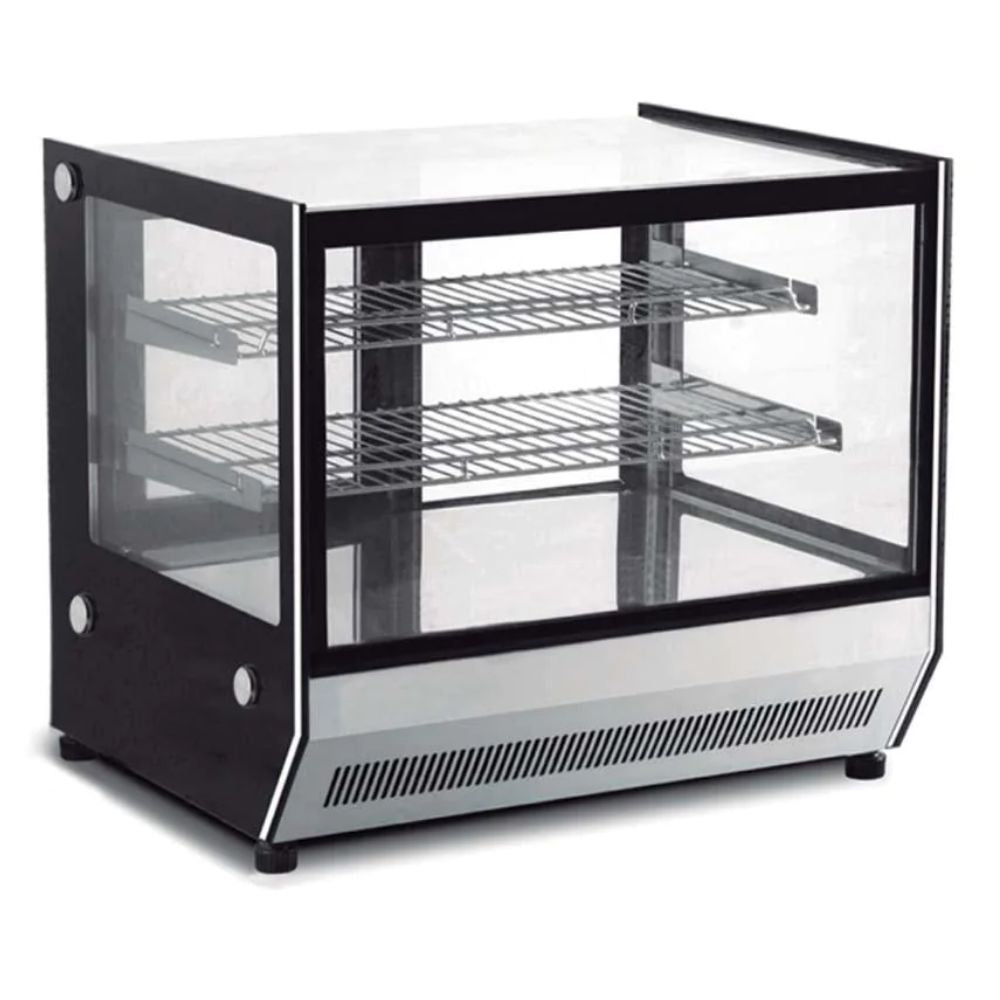 Vitrina Migsa GN-900HRT, vitrina exhibidora caliente, en acero inoxidable.