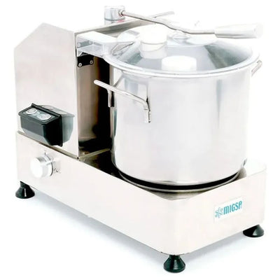 Migsa HR-9 Cutter De Mesa 9 Litros Tazon, en acero inoxidable.