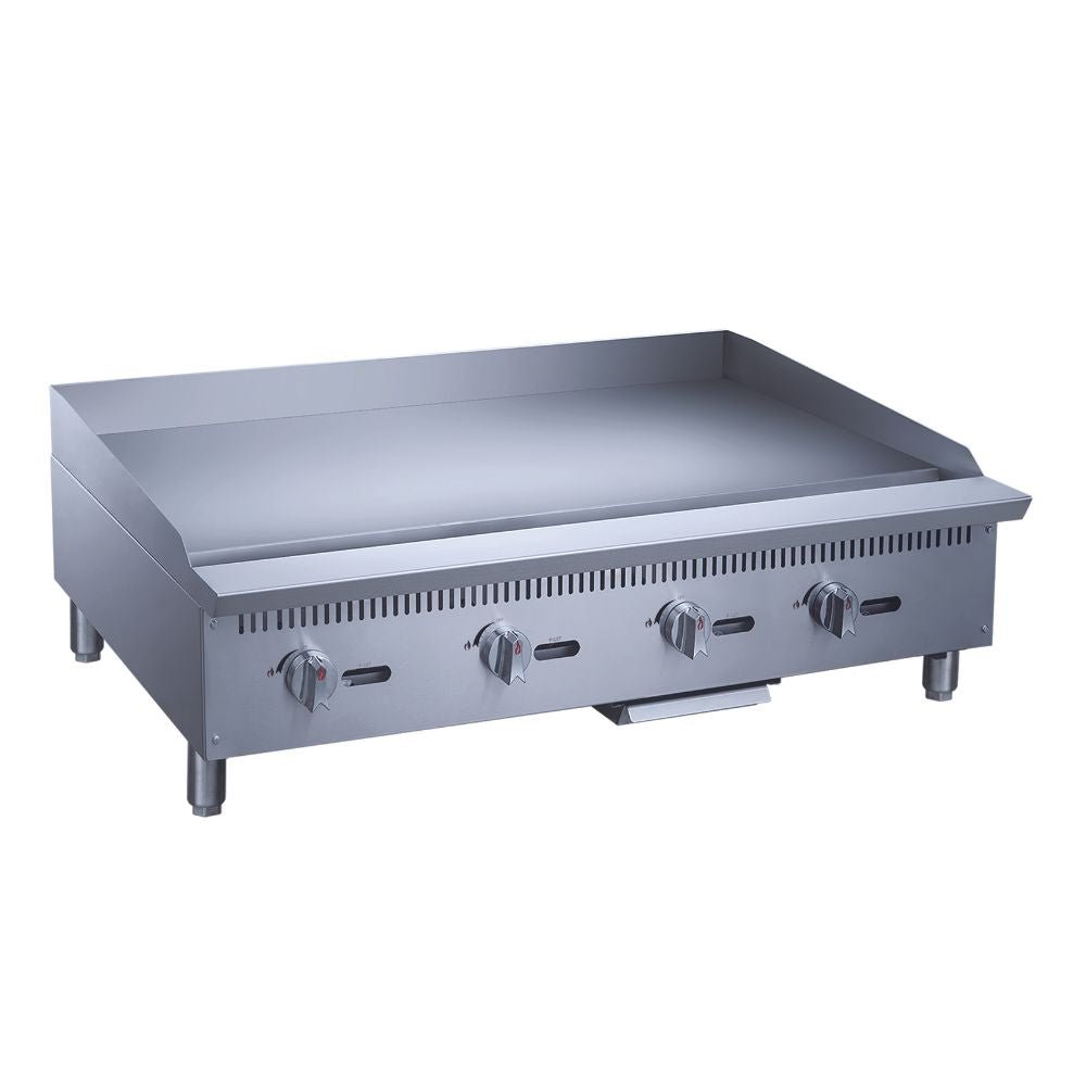 Plancha Migsa MGRG-48-MG, plancha 122 cm, en acero inoxidable.