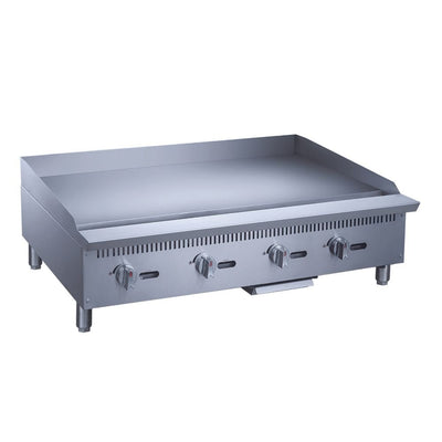 Plancha Migsa MGRG-48-MG, plancha 122 cm, en acero inoxidable.