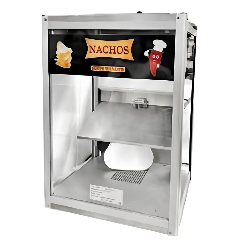 Migsa NW-30 Exhibidor Caliente para Nachos, 4 kg, en acero inoxidable.