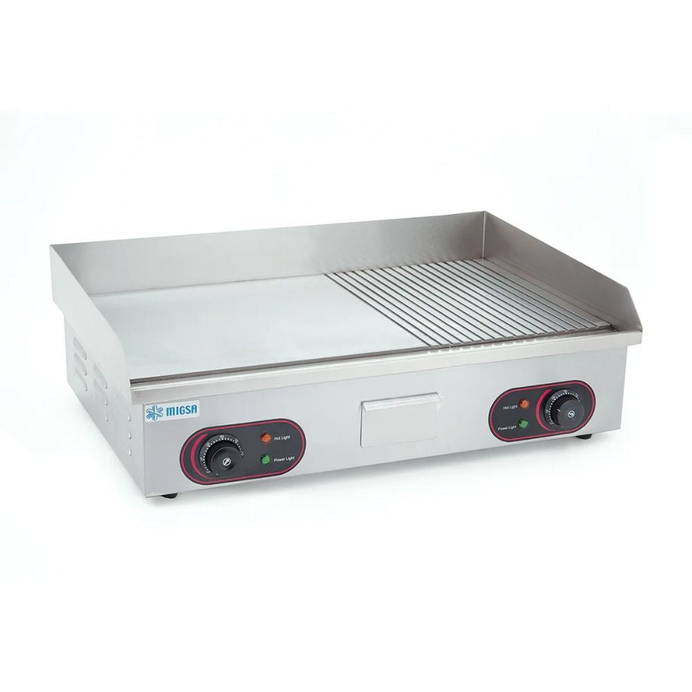 Plancha Migsa BN-822B, plancha frente 74 cm, en acero inoxidable.