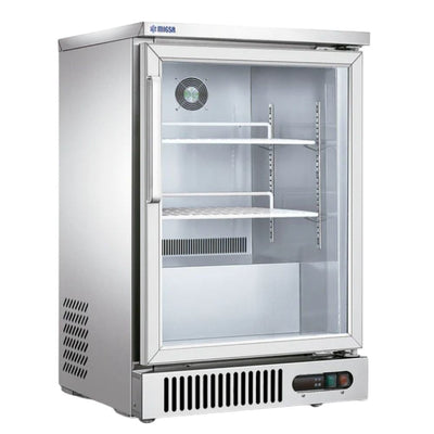 Refrigerador Migsa SG160, 160 litros., en acero inoxidable.