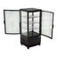 Refrigerador Migsa RT-78L 2R de exhibición panorámica, 2 puertas de cristal curvo, 86 litros, cuerpo esmaltado negro.