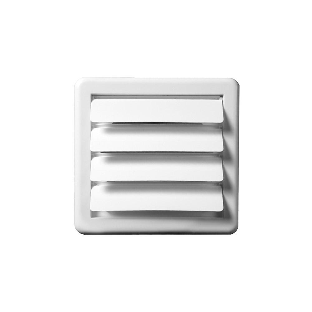 Rejilla Masterfan Rejilla 5 de ventilas por gravedad en policarbonato color blanco para ducto de salida de aire