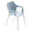Silla COLOS VESPER 2 con casco de polipropileno con fibra de vidrio y estructura de acero tubular