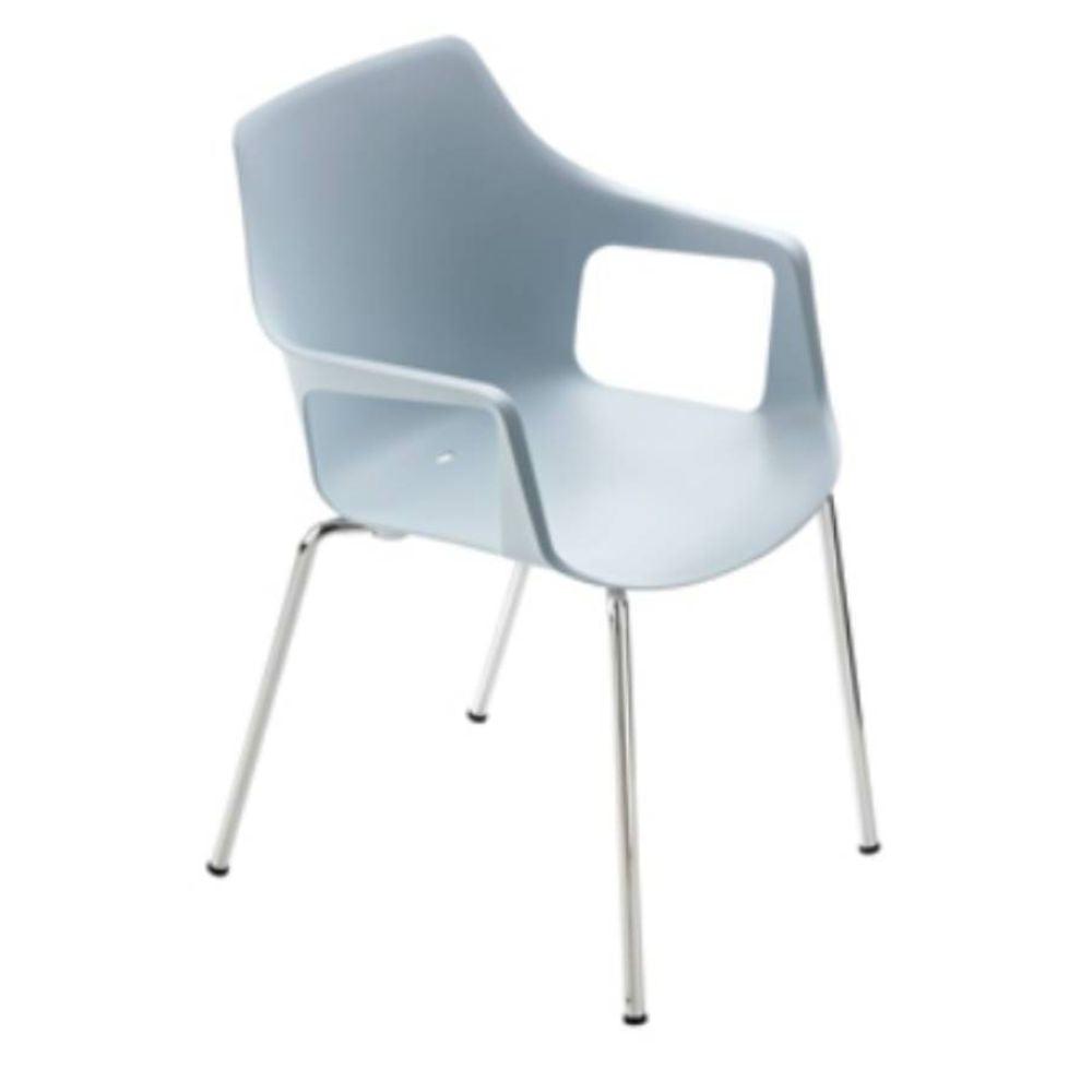 Silla COLOS VESPER 2 con casco de polipropileno con fibra de vidrio y estructura de acero tubular