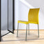 SILLA KINGSTRONG VIVANTI PLASTICO SILL0020357 | Silla Estilizada Áreas de Espera Cafetería | Base 4 Puntas | Terminado Anodizado | Polipropileno | Interior + Exterior