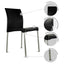 Silla Kingstrong Vivanti en polipropileno estilizado con cuatro soportes anodizados