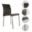 Silla Kingstrong Vivanti en polipropileno estilizado con cuatro soportes anodizados
