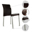 Silla Kingstrong Vivanti en polipropileno estilizado con cuatro soportes anodizados