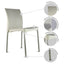 Silla Kingstrong Vivanti en polipropileno estilizado con cuatro soportes anodizados
