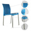 Silla Kingstrong Vivanti en polipropileno estilizado con cuatro soportes anodizados