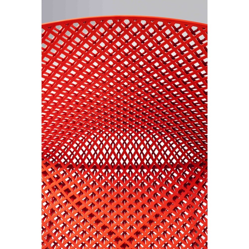 Silla Labenze Fuller en tecnopolímero con patas trineo de acero pintado